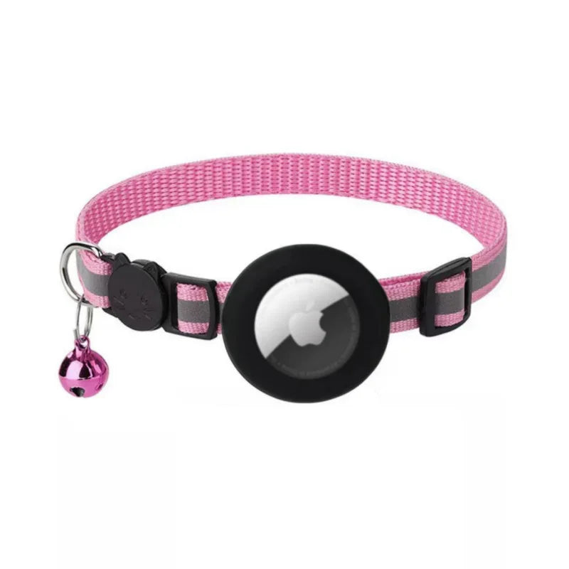 Cat AirTag Holder Collar With Reflective Strips