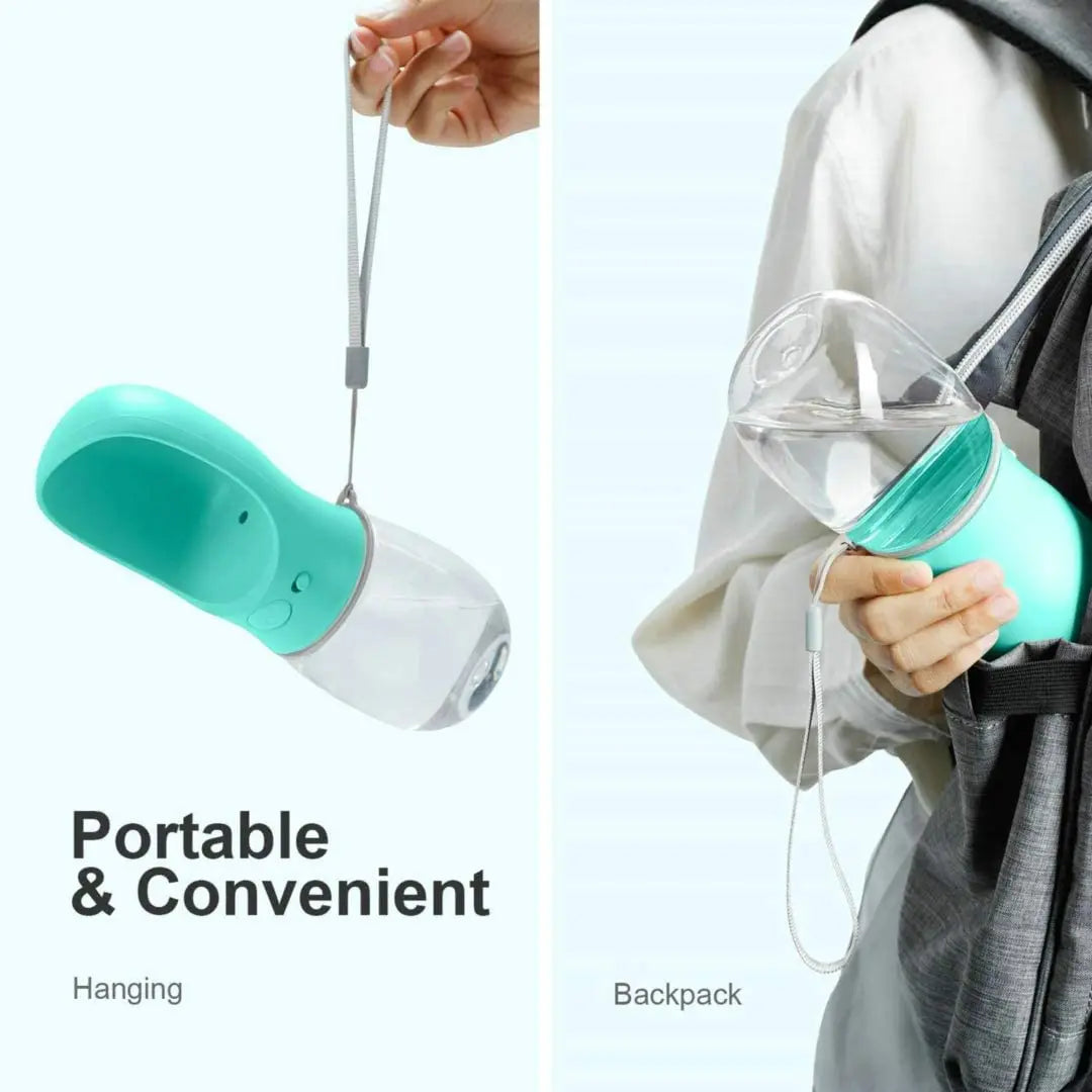 Portable Dog Water Bottle With drinking tray