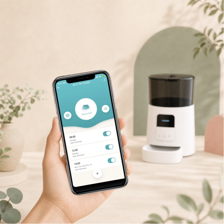 6L Smart Wifi Automatic Pet Feeder 