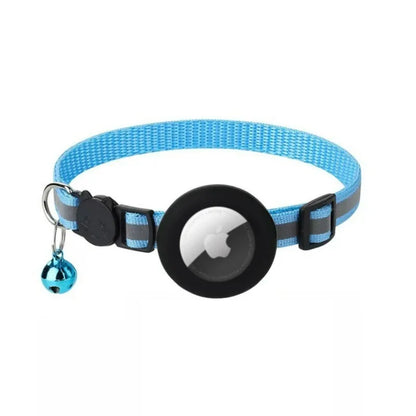 Cat AirTag Holder Collar With Reflective Strips 