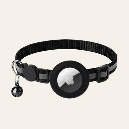 Cat AirTag Holder Collar With Reflective Strips 