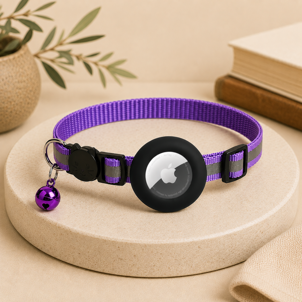 Reflective Cat AirTag Collar