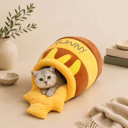Honey Jar Cat Bed