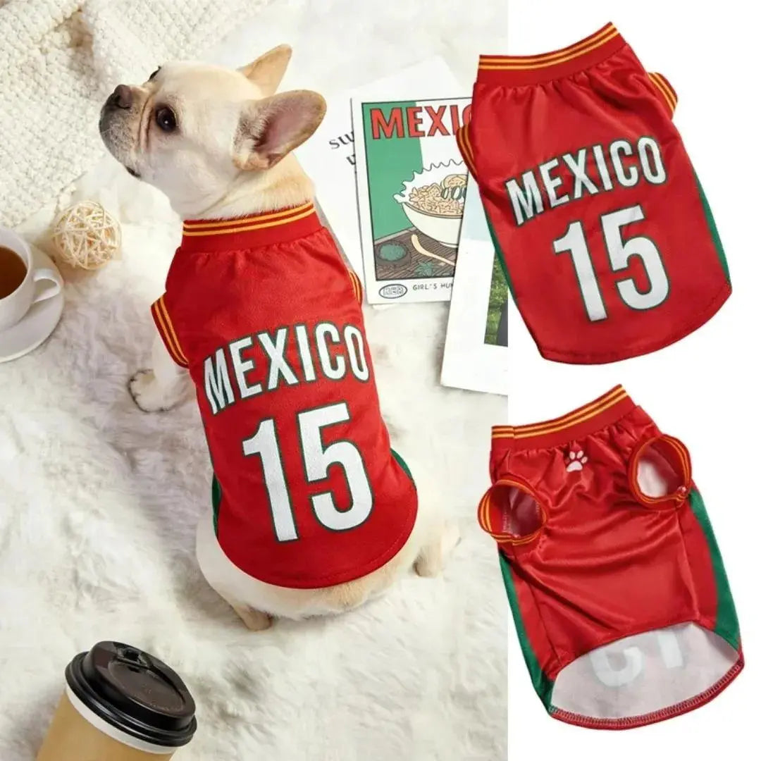 Pet Sports Jersey for Dogs and Cats 